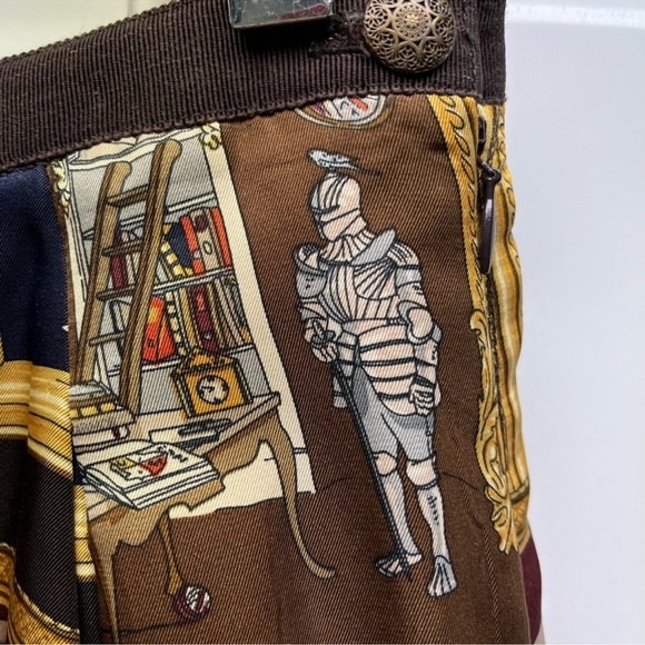 J.Crew Collection Library Book Themed Printed Silk Mini Skirt 0 - Picture 9 of 13